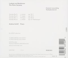 ANDRAS SCHIFF BEETHOVEN PIANO SONATAS VOL II (op. 10 & 13) (2008) CD ECM NEW SERIES SIFIR