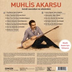 MUHLİS AKARSU - KENDİ SAZINDAN VE SÖZÜNDEN - LP 2019 BASIM SIFIR PLAK