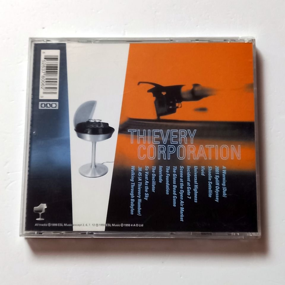 THIEVERY CORPORATION – SOUNDS FROM THE THIEVERY HI-FI (1996) - CD 1998 REISSUE 2.EL