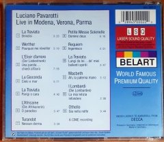LUCIANO PAVAROTTI - LIVE IN MODENA, VERONA, PARMA - CD 2.EL
