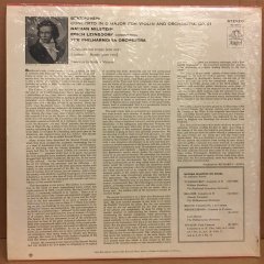 BEETHOVEN VIOLIN CONCERTO NATHAN MILSTEIN LEINSDORF 2.EL PLAK