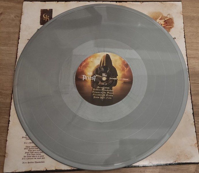 KK'S PRIEST – SERMONS OF THE SINNER (2021) - LP + CD METAL SILVER COLOURED VINYL LTD EDITION SIFIR PLAK