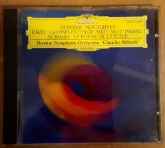 DEBUSSY NOCTURNES / RAVEL DAPHNIS ET CHLOE / SCRIABIN LE POEME DE L'EXTASE - BOSTON SYMP. ABBADO - CD MADE IN WEST GERMANY DEUTSCHE GRAMMOPHON 2.EL