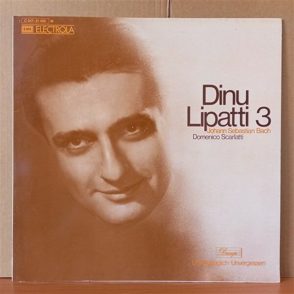 DINU LIPATTI 3 / JOHANN SEBASTIAN BACH, DOMENICO SCARLATTI - LP 2.EL PLAK