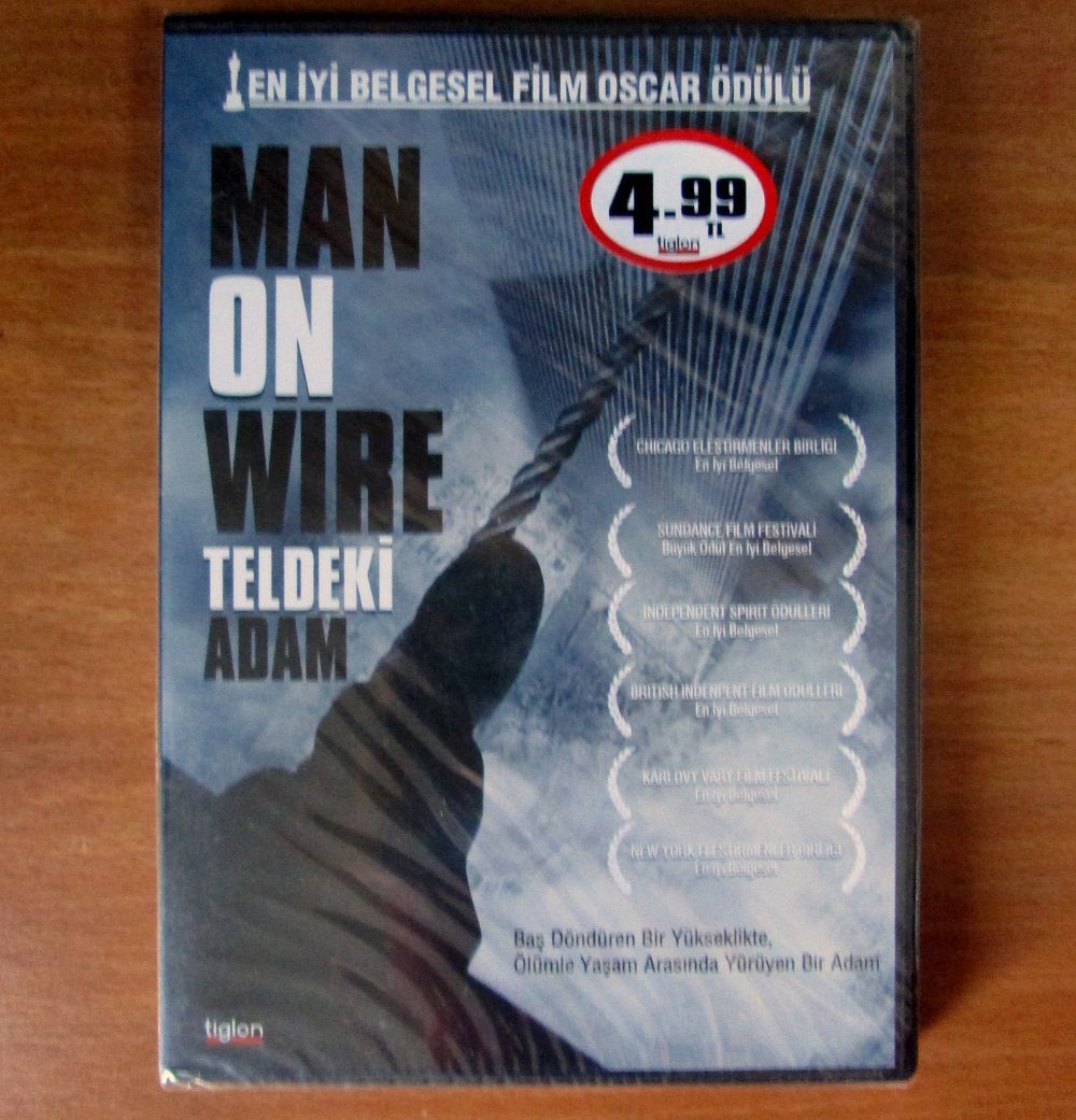 MAN ON WIRE - TELDEKİ ADAM - JAMES SMARSH - DVD SIFIR