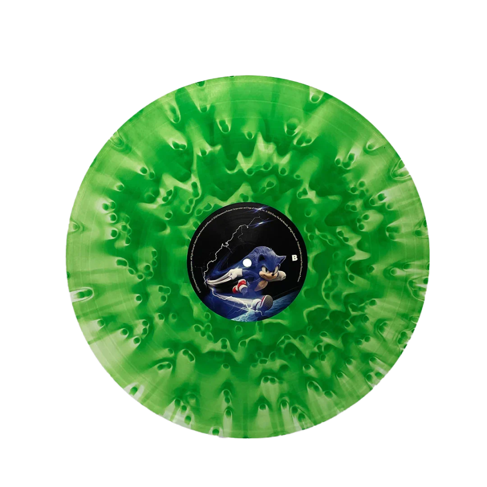 SONIC THE HEDGEHOG - SOUNDTRACK / TOM HOLKENBORG (JUNKIE XL) (2020) - LP 2024 GREEN COLOURED SIFIR PLAK