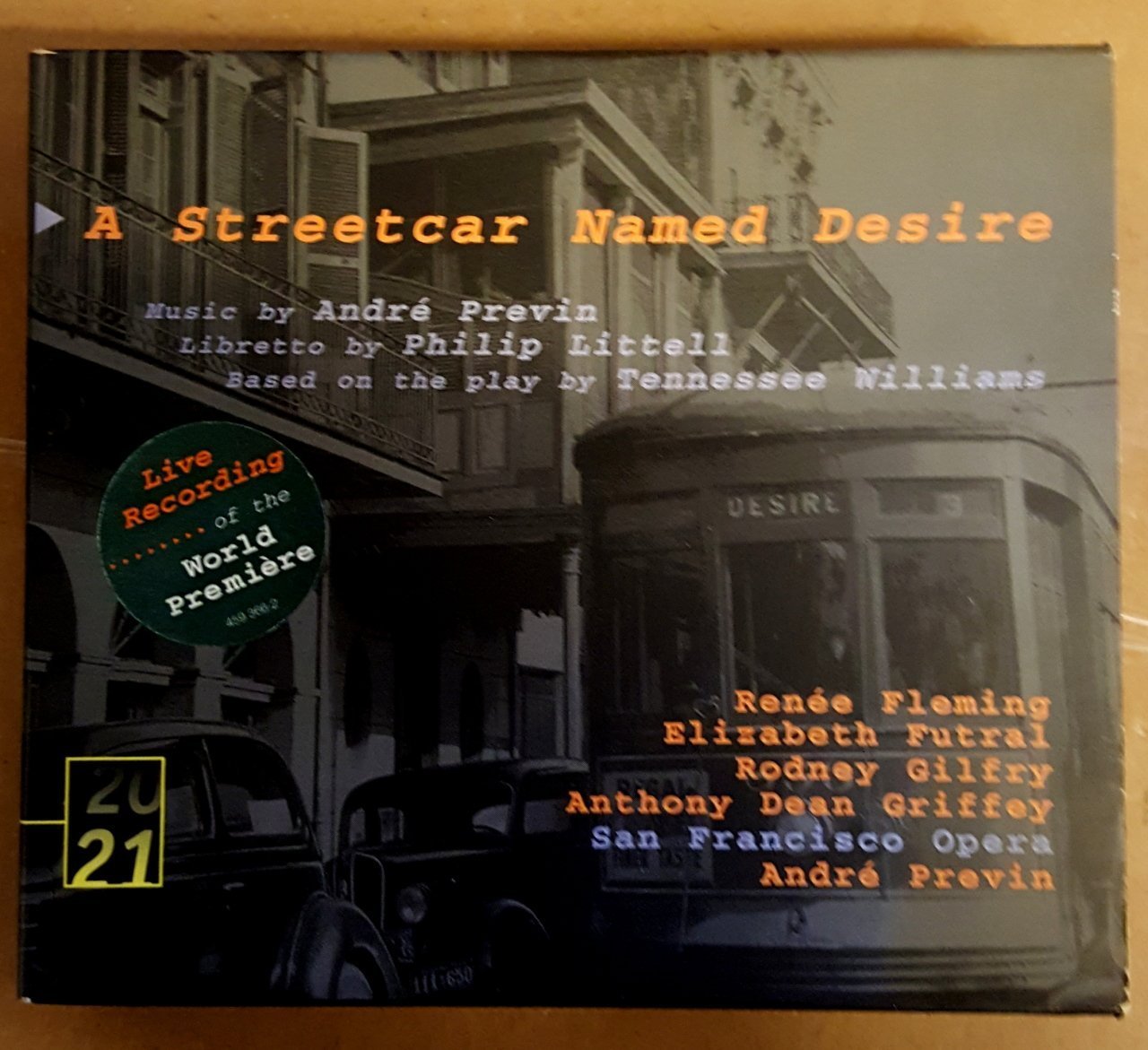 A STREETCAR NAMED DESIRE / İHTİRAS TRAMVAYI - RENEE FLEMING RODNEY GILFRY ANDRE PREVIN - 3CD 1998 DEUTSCHE GRAMMOPON 2.EL