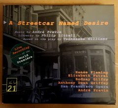 A STREETCAR NAMED DESIRE / İHTİRAS TRAMVAYI - RENEE FLEMING RODNEY GILFRY ANDRE PREVIN - 3CD 1998 DEUTSCHE GRAMMOPON 2.EL
