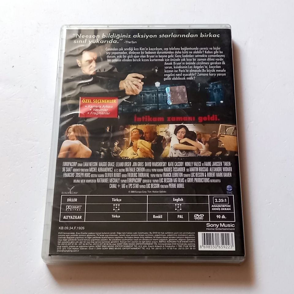 TAKEN / 96 SAAT - LIAM NEESON, FAMKE JANSSEN, MAGGIE GRACE - YÖN.: PIERRE MOREL - DVD 2.EL