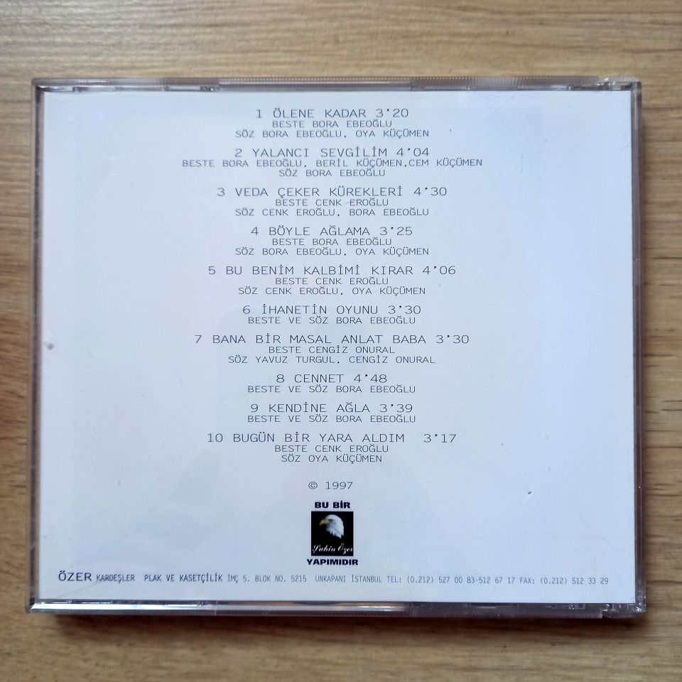 OYA BORA – AŞK, İHANET, VS... (1997) - CD 2.EL