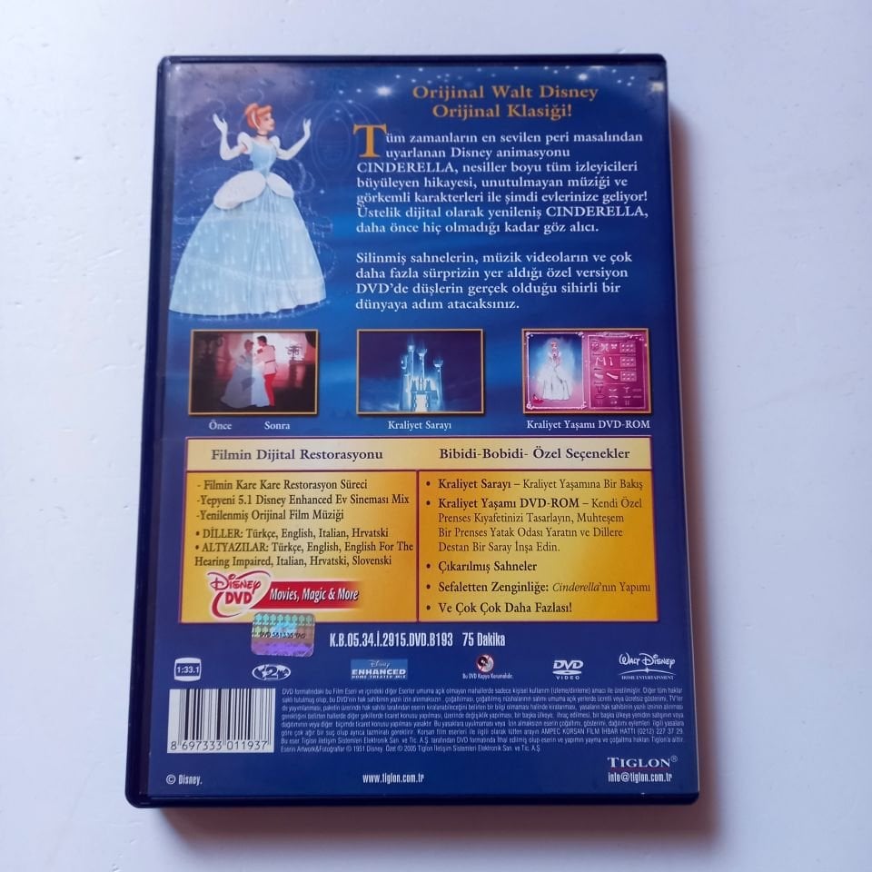 CINDERELLA SPECIAL EDITION - CINDERELLA ÖZEL VERSİYON - ANİMASYON - DVD 2.EL