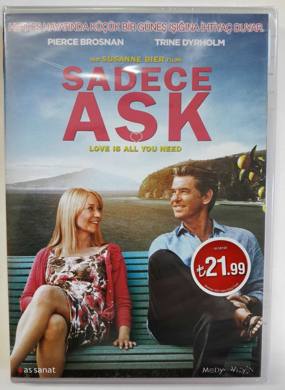 SADECE AŞK - LOVE IS ALL YOU NEED - PIERCE BROSNAN - SUSANNE BIER - DVD SIFIR