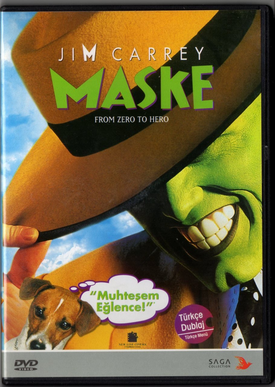 MASKE - THE MASK - JIM CARREY - CAMERON DIAZ - DVD 2.EL