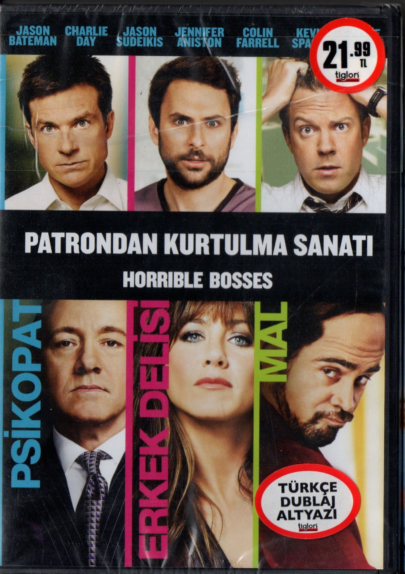 HORRIBLE BOSSES - PATRONDAN KURTULMA SANATI - COLIN FARRELL - DVD AMBALAJINDA SIFIR