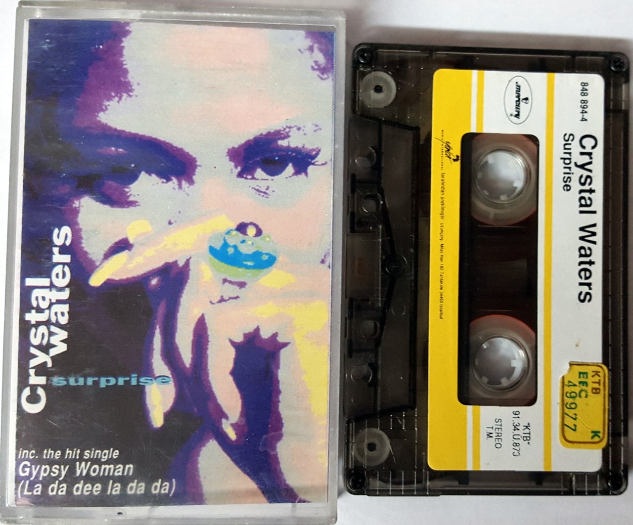 CRYSTAL WATERS - SURPRISE (1991) YONCA CASSETTE MADE IN TURKEY ''USED''