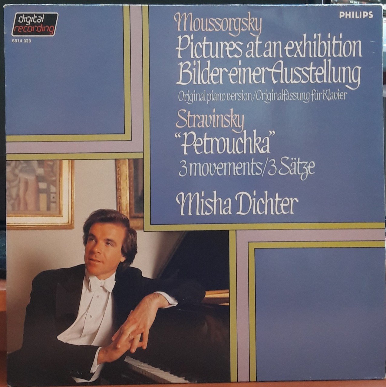 MOUSSORGSKY: PICTURES AT AN EXHIBITION, STRAVINSKY: PETROUCHKA, MISHA DICHTER - PLAK 2.EL