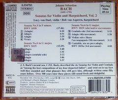 J.S. BACH - SONATAS FOR VIOLIN & HARPSICHORD VOLUME 2 (2000) - CD 2.EL
