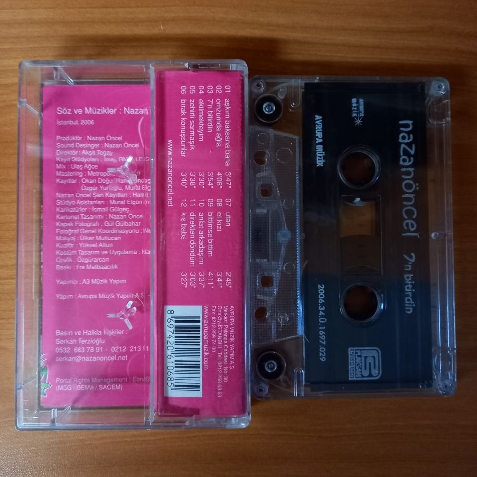 NAZAN ÖNCEL - 7'N BİTİRDİN (2006) - KASET 2.EL