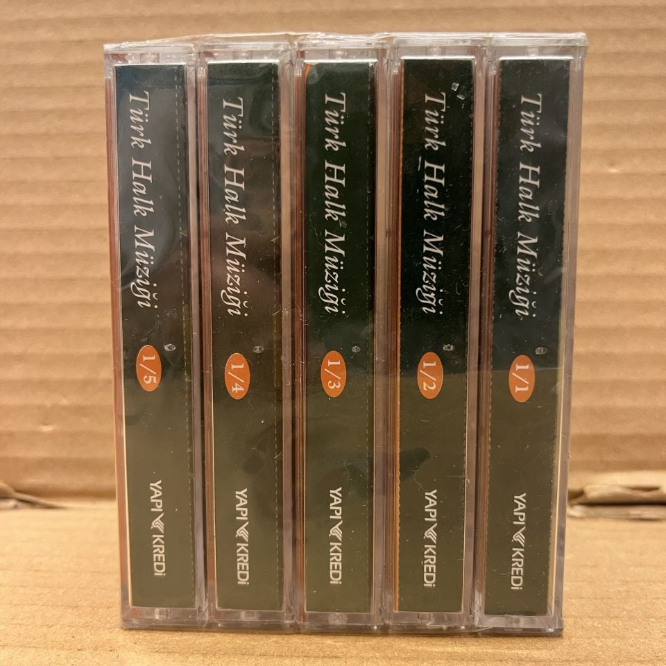 TÜRK HALK MÜZİĞİ (YAPI KREDİ) - 5 KASET SET AMBALAJINDA SIFIR