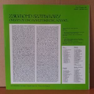 FRANZ LISZT: ORGAN WORKS / ZSIGMOND SZATHMARY - LP 2.EL PLAK
