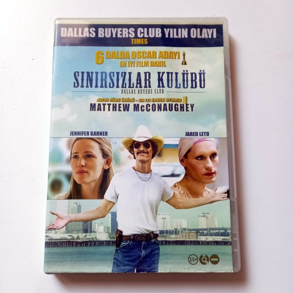 SINIRSIZLAR KULÜBÜ - DALLAS BUYERS CLUB - MATTHEW MCCONAUGHEY, JENNIFER GARNER, JARED LETO, YÖN.: JEAN-MARC VALLEE - DVD 2.EL