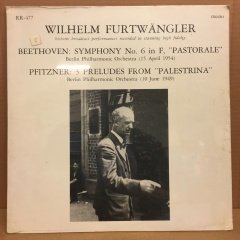 BEETHOVEN SYM NO 6 PFITZNER 3 PRELUDES FURTWANGLER SIFIR PLAK