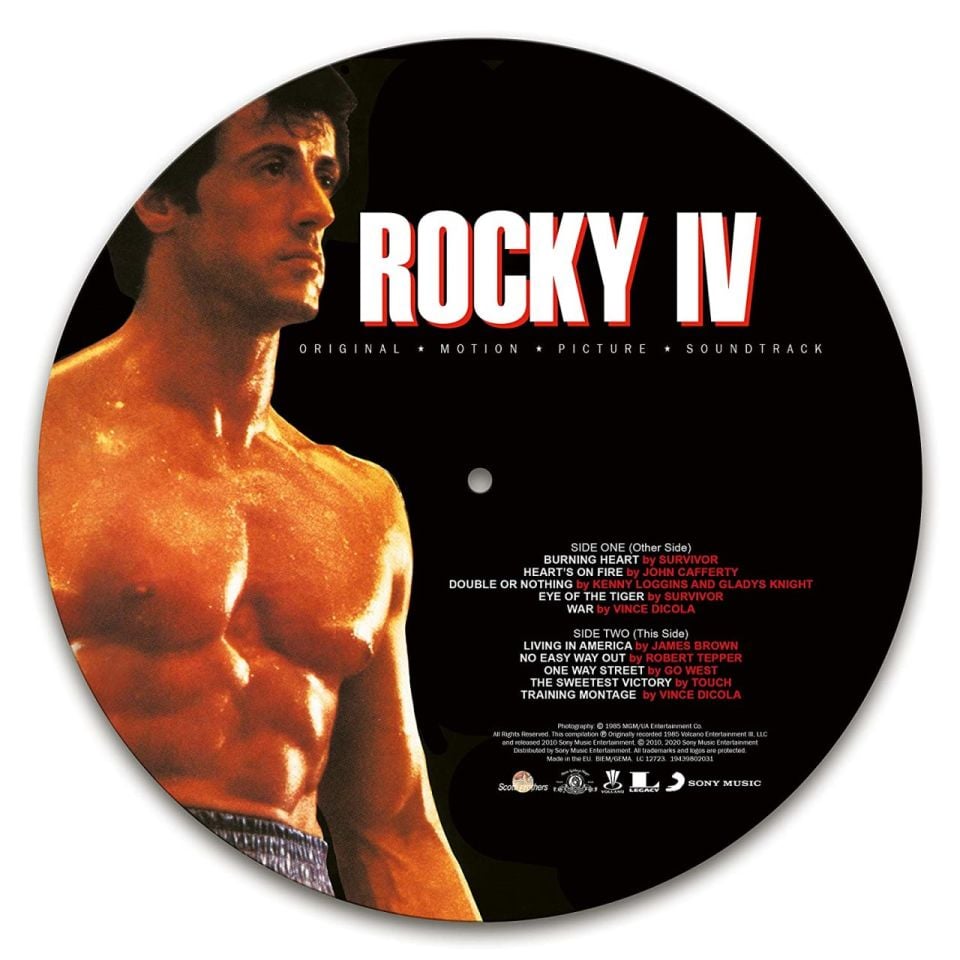 ROCKY IV - SOUNDTRACK / NO EASY WAY OUT / EYE OF THE TIGER - LP 2020 PICTURE DISC EDITION SIFIR PLAK