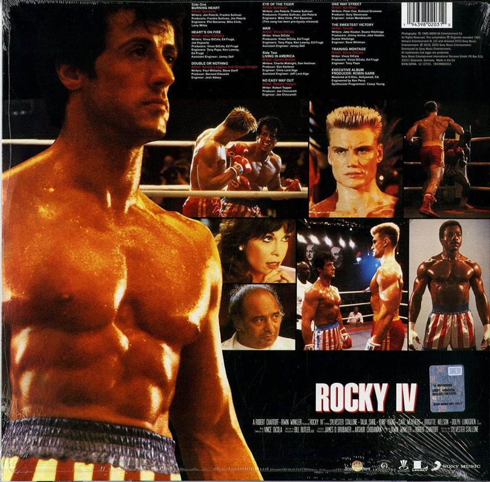 ROCKY IV - SOUNDTRACK / NO EASY WAY OUT / EYE OF THE TIGER - LP 2020 PICTURE DISC EDITION SIFIR PLAK