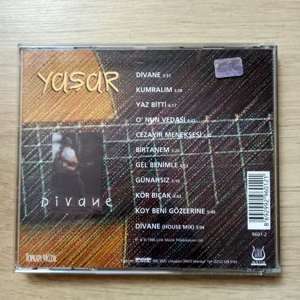 YAŞAR – DİVANE (1996) - CD 2.EL