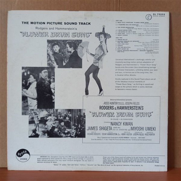 RODGERS & HAMMERSTEIN – FLOWER DRUM SONG - LP 2.EL PLAK