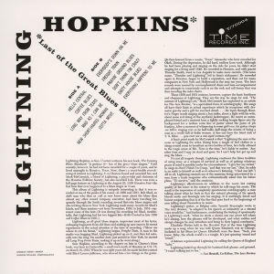 LIGHTNING HOPKINS – LAST OF THE GREAT BLUES SINGERS (1962) LP REISSUE SIFIR PLAK
