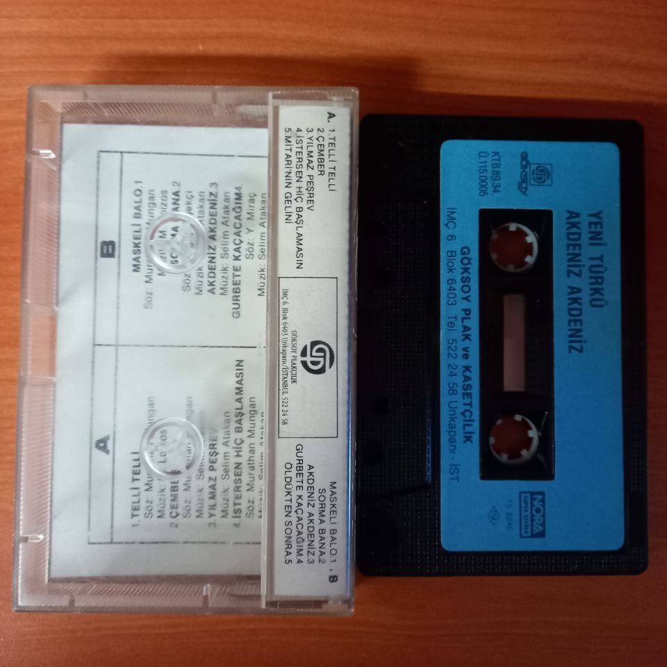 YENİ TÜRKÜ - AKDENİZ AKDENİZ (1989) - KASET 2.EL