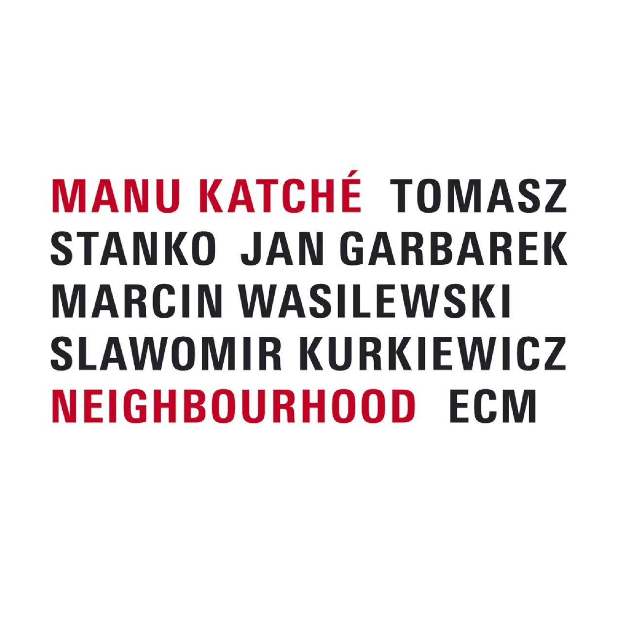 MANU KATCHE - NEIGHBOURHOOD (2005) - CD ECM RECORDS SIFIR