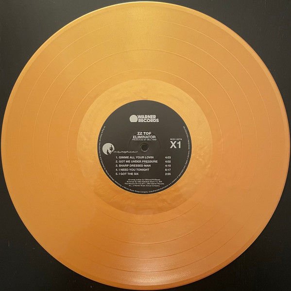 ZZ TOP - ELIMINATOR (1983) - LP 2023 GOLD COLOURED EDITION SIFIR PLAK