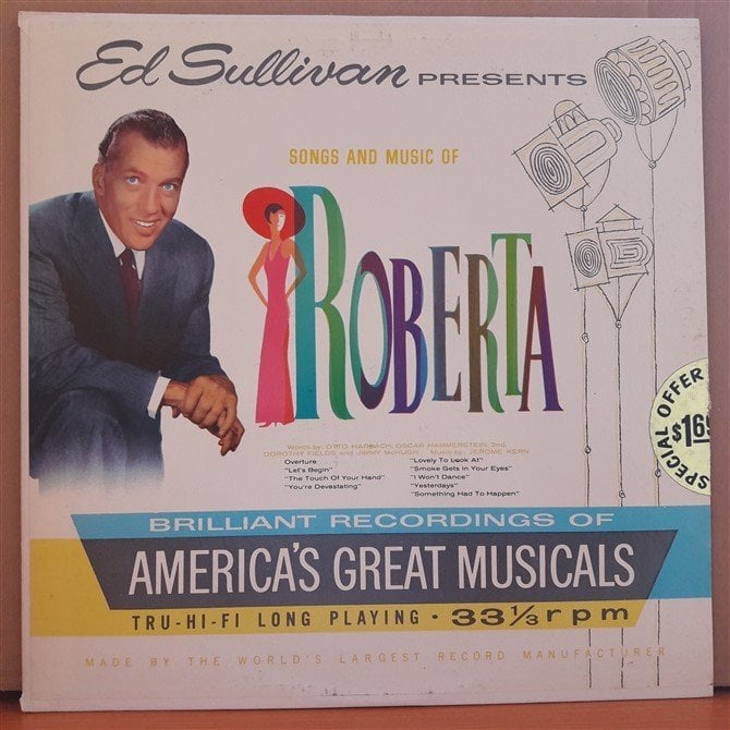 ED SULLIVAN PRESENTS SONGS AND MUSIC OF ROBERTA - LP 2.EL PLAK
