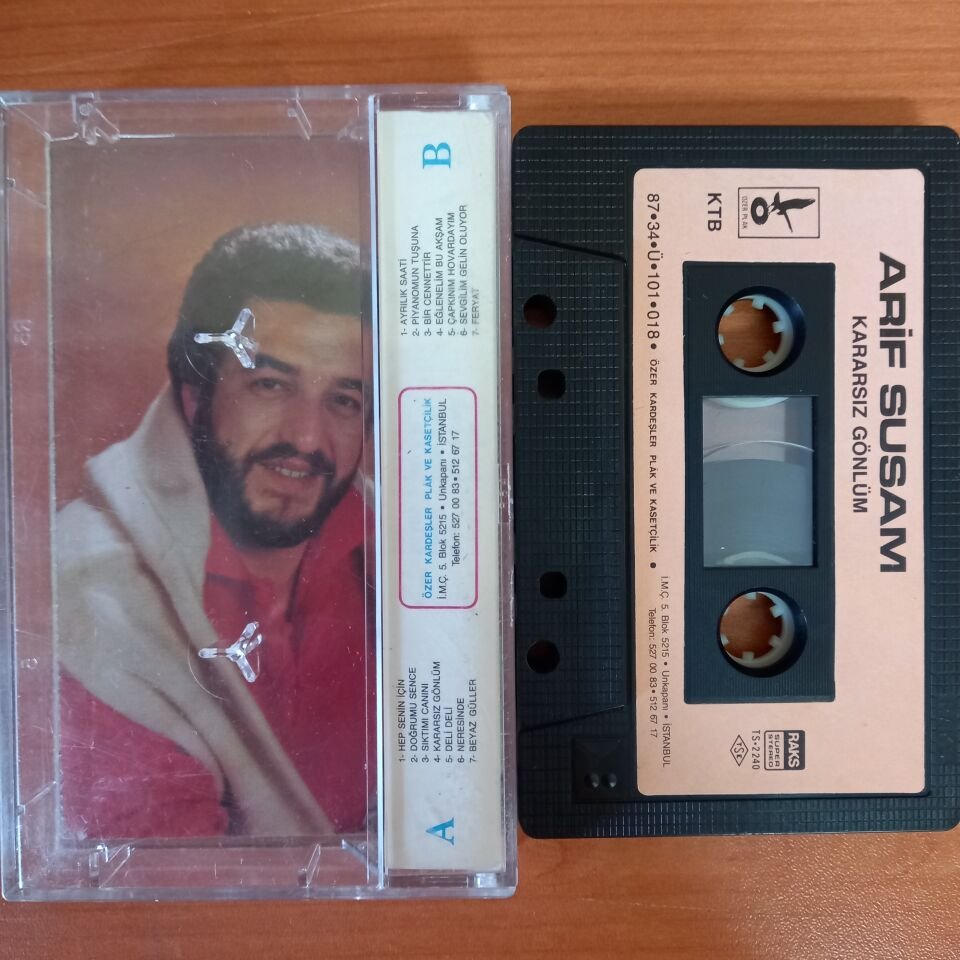 ARİF SUSAM - KARARSIZ GÖNLÜM (1987)- KASET 2. EL