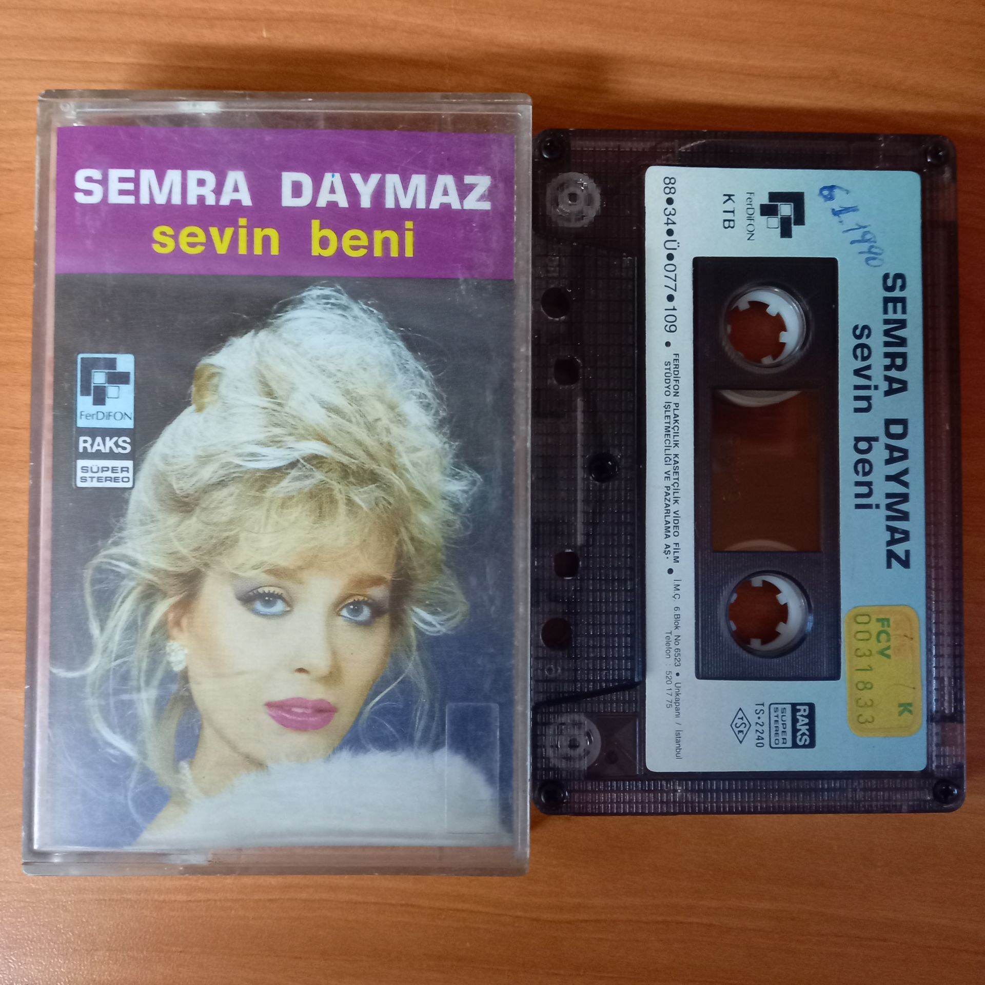 SEMRA DAYMAZ - SEVİN BENİ (1988) - KASET 2.EL