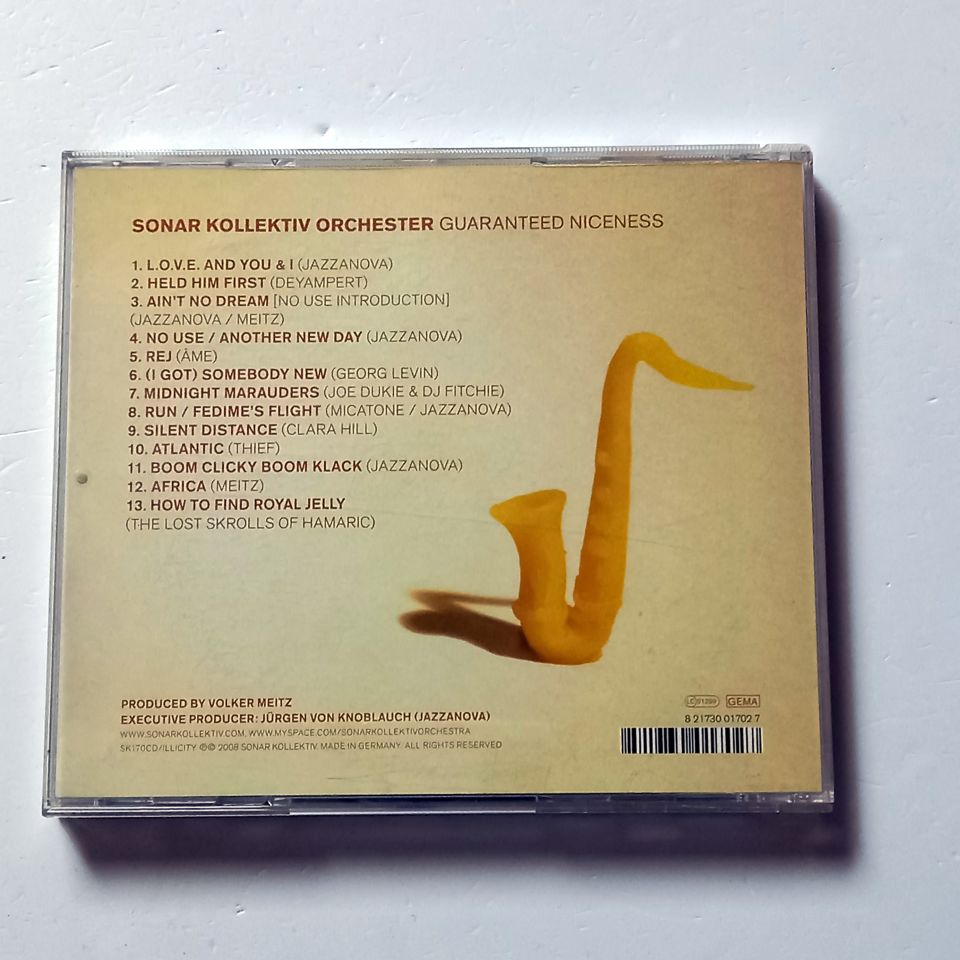 SONAR KOLLEKTIV ORCHESTER – GUARANTEED NICENESS (2008) - CD 2.EL