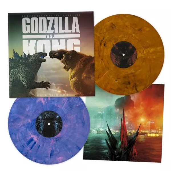 GODZILLA VS. KONG - SOUNDTRACK / TOM HOLKENBORG (2021) - 2LP 180GR 2022 HOLLOW EARTH COLOURED EDITION SIFIR PLAK