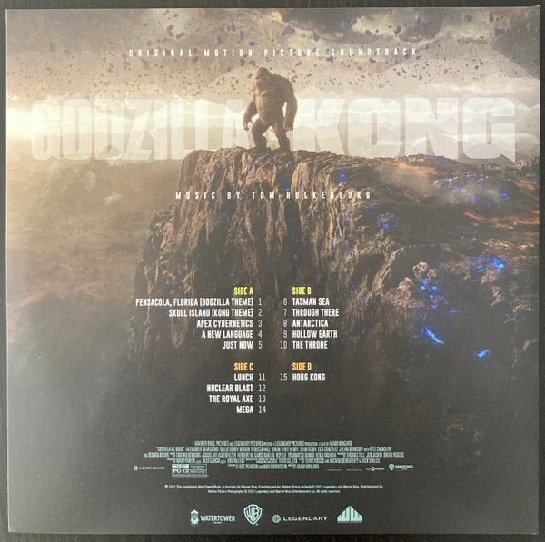 GODZILLA VS. KONG - SOUNDTRACK / TOM HOLKENBORG (2021) - 2LP 180GR 2022 HOLLOW EARTH COLOURED EDITION SIFIR PLAK