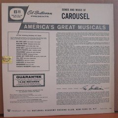 ED SULLIVAN PRESENTS SONGS AND MUSIC OF CAROUSEL - LP 2.EL PLAK