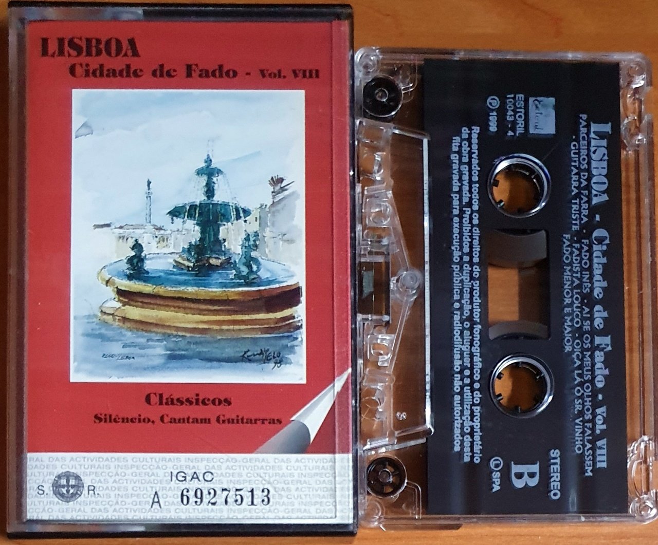 LISBOA / CIDADE DE FADO VOL. VIII (1999) - KASET 2.EL