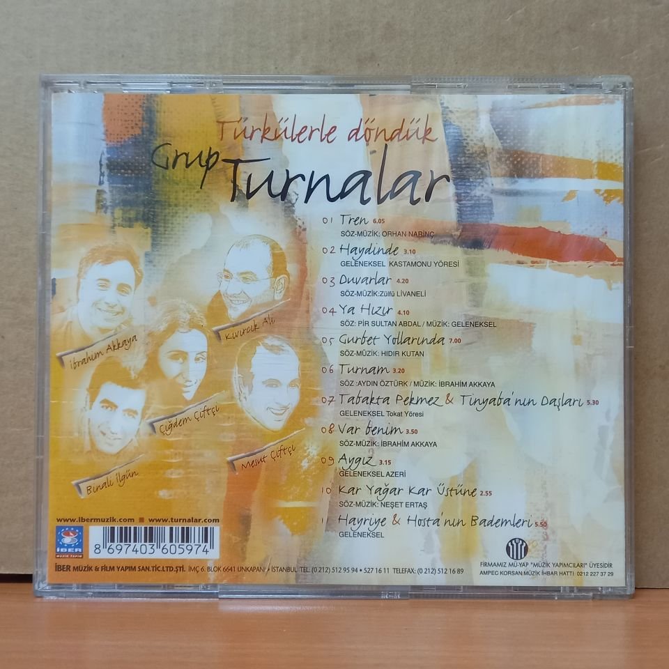 GRUP TURNALAR - TÜRKÜLERE DÖNDÜK (2005) - CD 2.EL