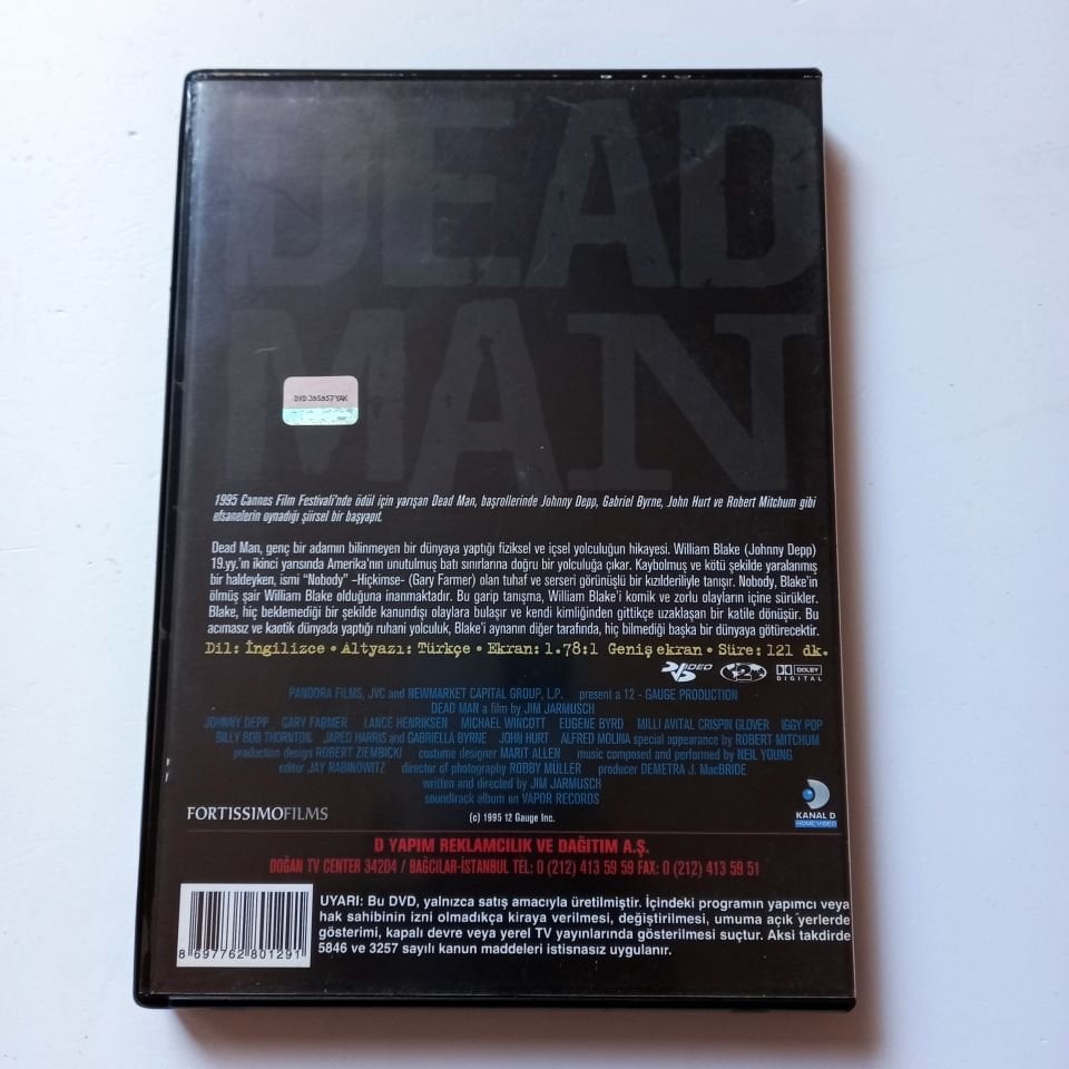 DEAD MAN - JOHNNY DEPP, YÖN.: JIM JARMUSCH - DVD 2.EL