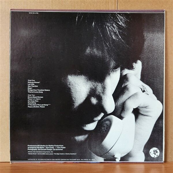 BILL MEDLEY – NOBODY KNOWS (1970) - LP 2.EL PLAK