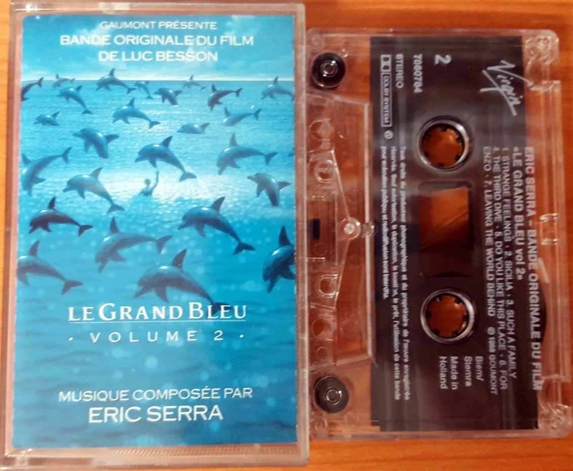 LE GRAND BLUE VOL 2 - SOUNDTRACK ERIC SERRA CASSETTE MADE IN HOLLAND ''USED''