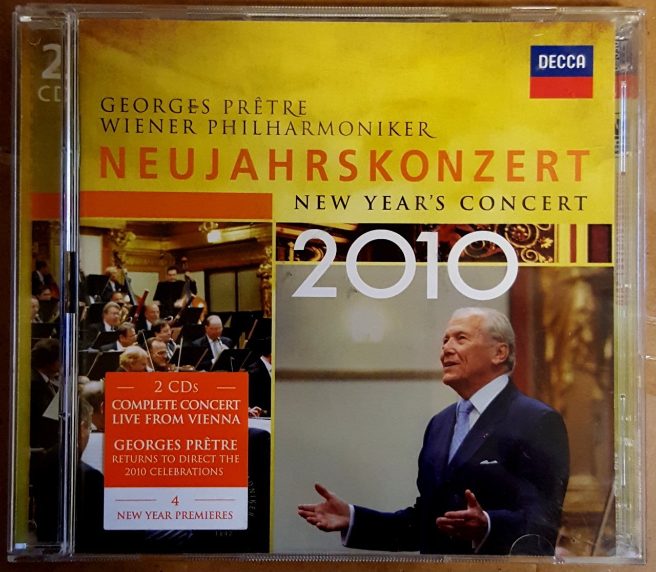 NEW YEAR'S CONCERT 2010 - GEORGES PRETRE VIENNA PHILHARMONIC - 2CD 2.EL