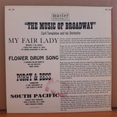 THE MUSIC OF BROADWAY - CYRIL TEMPLETON - LP 2.EL PLAK
