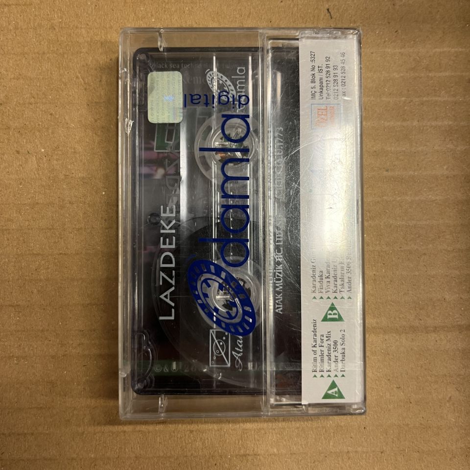 LAZDEKE - TULUM KEMENÇE VE DARBUKA EŞLİĞİNDE KARADENİZ MÜZİĞİ / BLACK SEA TECHNO (2004) - KASET AMBALAJINDA SIFIR