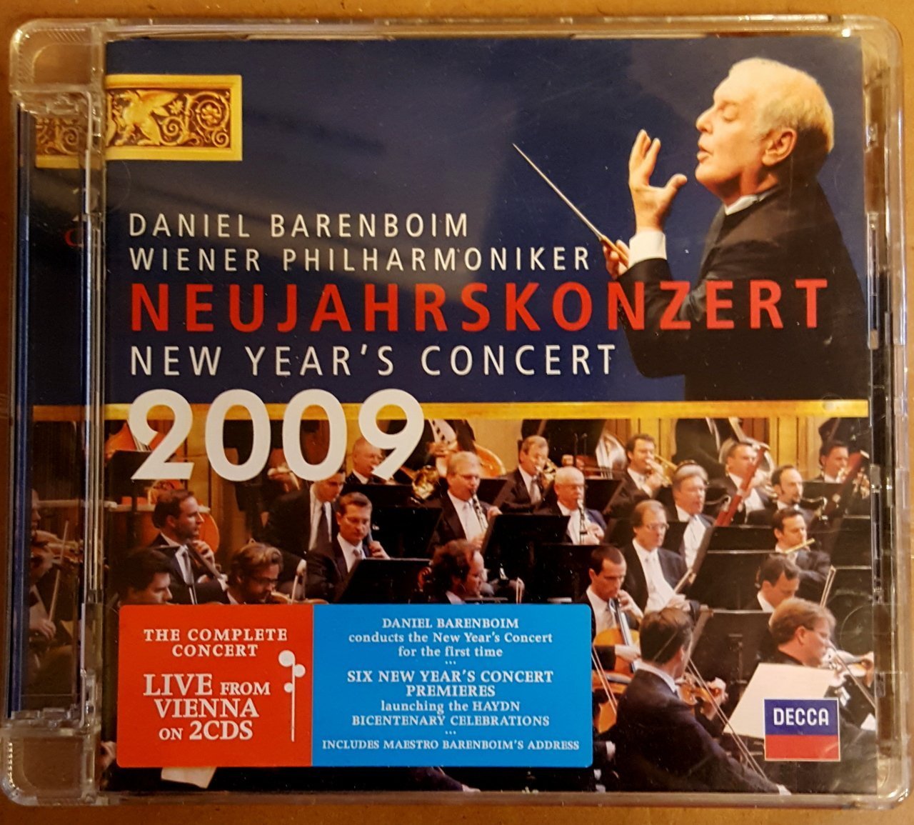 NEW YEAR'S CONCERT - 2009 DANIEL BARENBOIM VIENNA PHILHARMONIC - 2CD 2.EL